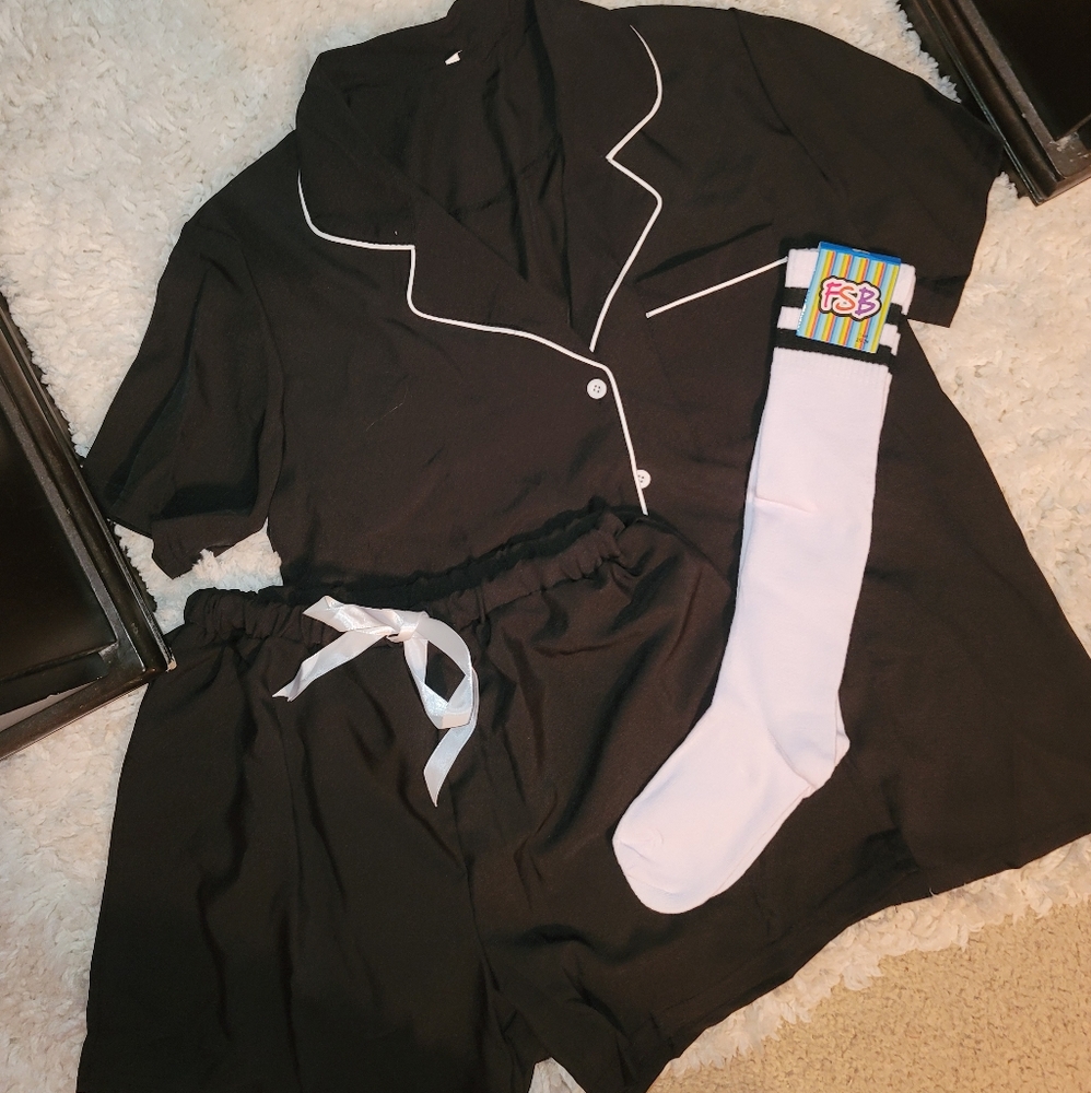 Juniors 3 piece Cotton Pajama Set